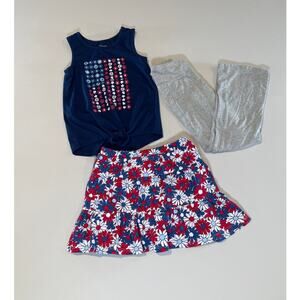 Girls Size 5 Patriotic Floral Outfit Set – Jumping Bean + GAP (4/5)